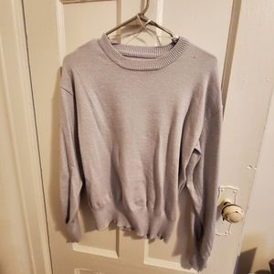 Silver Nine West Bell Sleeve Sweater